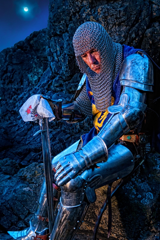 The Knight Of Might with the fine Michael Ward from Victoria - model.