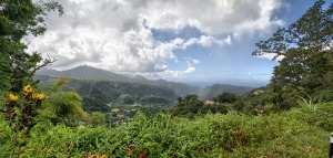 Volcanic hills of Dominica